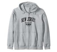 Nueva Jersey Vintage, The Garden State, Nueva Jersey, EE. UU., Desgastado y Oscuro Sudadera con Capucha
