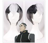 Nueva Llegada Voltron: Legendario Defensor Shiro Peluca Cosplay Voltron Legendario Defensor Shiro Negro Mezcla Peluca De Pelo Blanco
