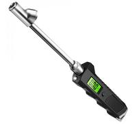 Nueva manguera de presión de doble cabeza digital de 230Psi medidor de presión inflador de neumáticos de aire boquilla giratoria compresor de