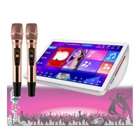 Nueva Máquina De Karaoke, Configuración De Efectos De Sonido DSP, 27 Idiomas, Pantalla Capacitiva De 19,5 Pulgadas, Pantalla Táctil Capacitiva LED, Micrófono Inalámbrico Profesional, Descarga Gratuita