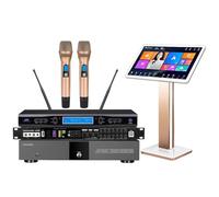 Nueva máquina de karaoke profesional KV-V5 reproductor de karaoke MTV integrado con micrófono inalámbrico de 22 pulgadas, pantalla táctil capacitiva en línea reproductor de cine en casa y TV de China