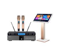 Nueva máquina de karaoke profesional KV-V5 reproductor de karaoke MTV integrado con micrófono inalámbrico de 22 pulgadas, pantalla táctil capacitiva en línea reproductor de cine en casa y TV de China