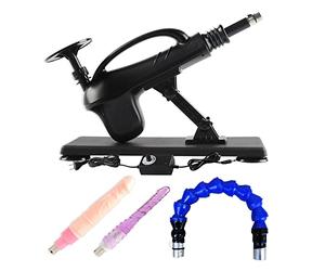 Nueva Máquina Sexual Automática, 3XLR Ficking Machine Gun Máquina de Masturbación de Ángulo Ajustable con Ventosas para Mujeres y Lesbianas (B)