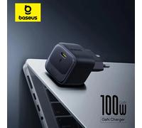 【Nueva Oferta】Cargador Rápido Baseus Mini de 100W, Cargador USB C con Carga Rápida para iPhone 17 16 15 Pro Max, iPad, Xiaomi, Cargador Rápido GaN