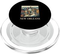 Nueva Orleans Luisiana Retro Vintage Tranvía Barrio Francés PopSockets PopGrip para MagSafe