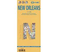 Nueva Orleans, plano callejero plastificado. Escala 1:11.000. Borch.: New Orleans, New Orleans Downtown, New Orleans & Region, Louisiana Southeast (Borch Map)