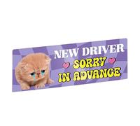 Nueva Pegatina para Conductor, Instalación Rápida, 22x8 Cm, Divertida Calcomanía para Parachoques, Etiqueta De Concientización sobre Seguridad, Mejora La Seguridad Vial, para Entrenamiento, Vehículo,