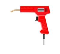 Nueva pistola de clavos portátil for soldar plástico, ideal for reparaciones parachoques coche en PVC. Incluye 200/400/800/1200 Kit herramientas for taller(Red+200pcs)