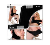 Nueva plantilla para dar forma a la barba masculina, peine de doble cara, herramienta de belleza para