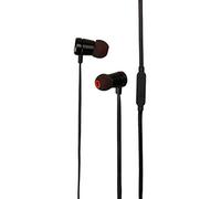 (Nueva) Premium JBL - Harman Aluminio in-Ear Auriculares con Cable antienredos y T290 Alto Rendimiento de Graves Pure con Universal 1 Botón de Control Remoto/micrófono - Negro Color