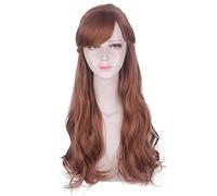 Nueva princesa Elsa 2 Cosplay peluca Snow Ice Queen pelucas beige largas onduladas Fiesta de Halloween elsa Hair + peluca gorra elsa peluca PL-331