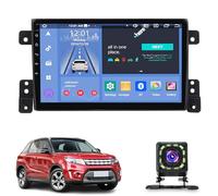 Nueva Radio para Coche ZCRKEJI con Pantalla táctil de 9 Pulgadas para Suzuki Vitara 2005-2015,Radio estéreo para Coche Android,Sistema de navegación automática con Pantalla táctil,Carplay,GPS,WiFi,Bl