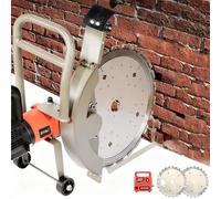 Nueva sierra eléctrica para hormigón 5000W, cortadora de pared con 2 discos de diamante + bomba de agua para corte sin polvo, corte profundo de 30cm para hormigón, varilla, azulejo y piedra