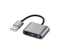 Nueva Tarjeta de Sonido USB Externa 3 en 1, Adaptador de Cable de Audio de 3,5 mm, Sonido HIFI para Micrófono, Altavoz, Auriculares, PC y Portátil