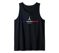 Nueva Torre Eiffel de París Bandera de Francia Souvenir Evento Hombres Mujeres Camiseta sin Mangas