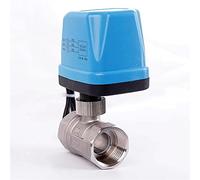 Nueva válvula de agua globo dos vías impulsada por Motor acero inoxidable, bola solenoide líneas normalmente abierta a menudo cerrada 12V 24V 220V(AC220V DN20 CR03)