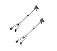 [Nueva versión] Paquete de 2 herramientas de agarre plegables de 32 pulgadas, herramienta de agarre extensible plegable de 32 pulgadas, ventosas para un trabajo preciso, recogedor de basura de garra