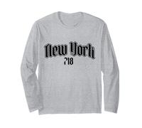 Nueva York 718 Old School NYC Bronx Brooklyn Manga Larga