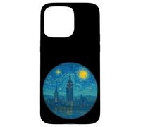 Nueva York City Manhattan Skyline Van Gogh Starry Night Style Carcasa para iPhone 15 Pro Max