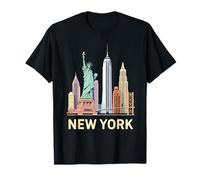 Nueva York City Skyline Art Urban NYC Souvenir Camiseta