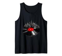 Nueva York City Skyline Disco de Vinilo NYC Hip Hop Camiseta sin Mangas
