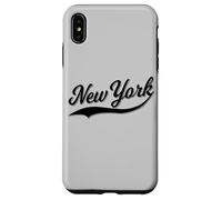Nueva York City State Sports GUIÓN CURSIVO Texto Vintage Carcasa para iPhone XS MAX