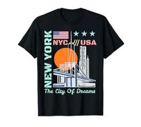Nueva York Ciudad América Estados Unidos Horizonte País Ciudad Horiz Camiseta
