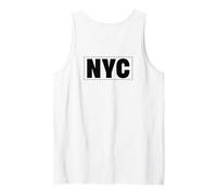 Nueva York Estados Unidos en Black Font Camiseta sin Mangas