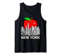 Nueva York Gran Manzana Horizonte Ciudad Camiseta sin Mangas