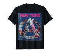 Nueva York Horizonte Punk Grunge Vintage Retro Graffiti Comic Camiseta