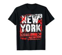 Nueva York Horizonte Punk Grunge Vintage Retro Graffiti Comic Camiseta