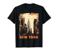 Nueva York Horizonte Punk Grunge Vintage Retro Graffiti Comic Camiseta