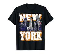 Nueva York Horizonte Punk Grunge Vintage Retro Graffiti Comic Camiseta