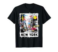 Nueva York Horizonte Punk Grunge Vintage Retro Graffiti Comic Camiseta