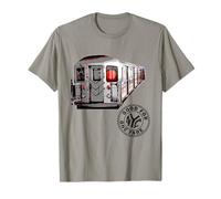 Nueva York Metro Tren Coche Retro Nueva York Metro Token Camiseta