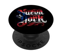 Nueva York Puerto Rico Tatuaje Estilo Texto Diseño PopSockets PopGrip Adhesivo