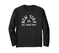Nueva York vs All Youse Guys Irish New Yorker Slang Deportes Manga Larga