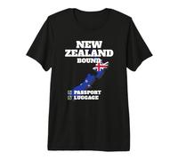 Nueva Zelanda Bound Country Travel Kiwi Flag Vacation Camiseta Premium