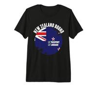 Nueva Zelanda Bound Country Travel Kiwi Flag Vacation Camiseta Premium