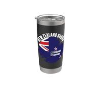 Nueva Zelanda Bound Country Travel Kiwi Flag Vacation Vaso térmico de acero inoxidable de doble pared