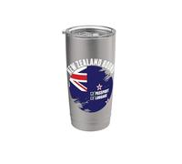 Nueva Zelanda Bound Country Travel Kiwi Flag Vacation Vaso térmico de acero inoxidable de doble pared