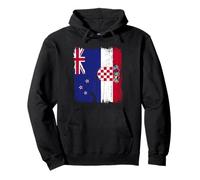 Nueva Zelanda Croacia Media Bandera Nueva Zelanda Raíces Croatas Sudadera con Capucha