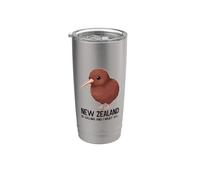 Nueva Zelanda está llamando y debo irme a un pájaro kiwi neozelandés Vaso térmico de acero inoxidable de doble pared