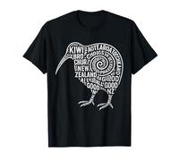 Nueva Zelanda Kiwi Word Cloud Camiseta