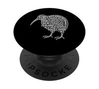 Nueva Zelanda Kiwi Word Cloud PopSockets PopGrip Adhesivo