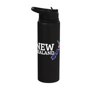 Nueva Zelanda Land Map Nueva Zelanda Orgulloso neozelandés Stainless Steel Insulated Water Bottle