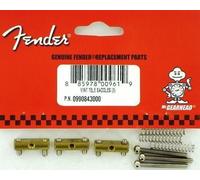 NUEVAS 6 ALMOHADILLAS FENDER TELECASTER De Latón - 0990843000 Para Guitarra Tele