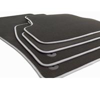 NUEVAS Alfombrillas Premium Borde Plateado Adecuado para VW Golf 5 6 Scirocco...