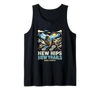 Nuevas Caderas Nuevos senderos Cirugía ortopédica Recuperación Caminante Camiseta sin Mangas