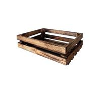 Nuevas cajas de fruta cajas de madera cajas de vino cajas de manzana flameadas 40 x 30 x 12 cm